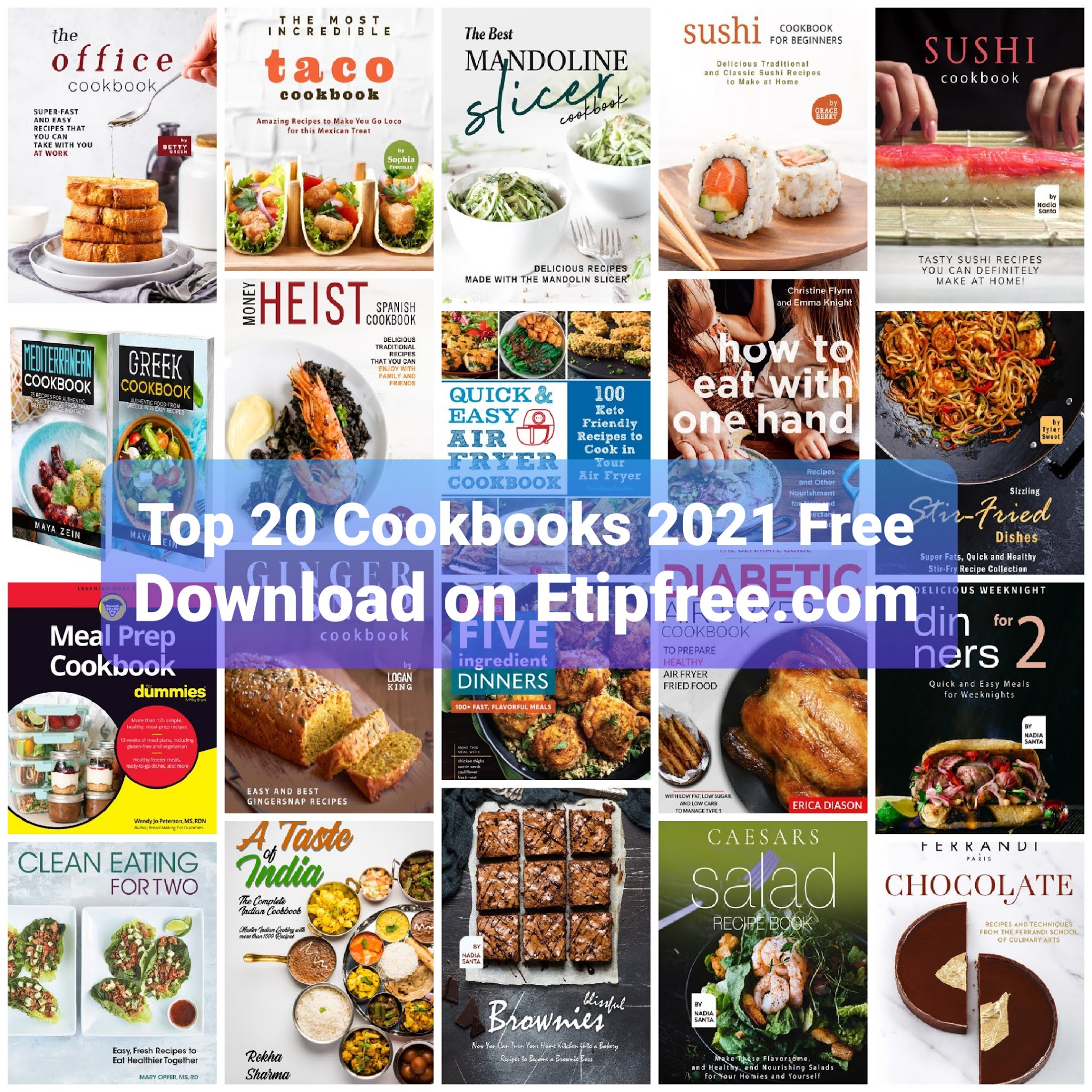 TOP 20 Cookbooks Collection 2021 Free Download in KING