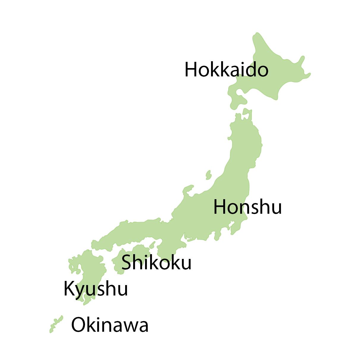 Hokkaido Honshu Shikoku Kyushu Map Japan Mystica: Synchronicity