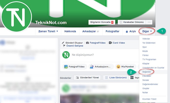 Facebook’ta beğendiğiniz sayfaları gizleyin