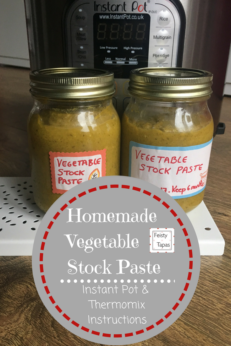 FEISTY TAPAS Homemade Vegetable Stock Paste (with Instant Pot and