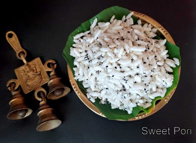 images of Sweet Pori Recipe / Sweet Puffed Rice Recipe / Puffed Rice with Sugar and Coconut / Tasty and Easy Kerala Snack / No Cooking Recipes