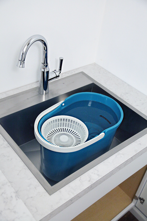 IHeart Organizing Laundry Room Update Installing a Dropin Sink