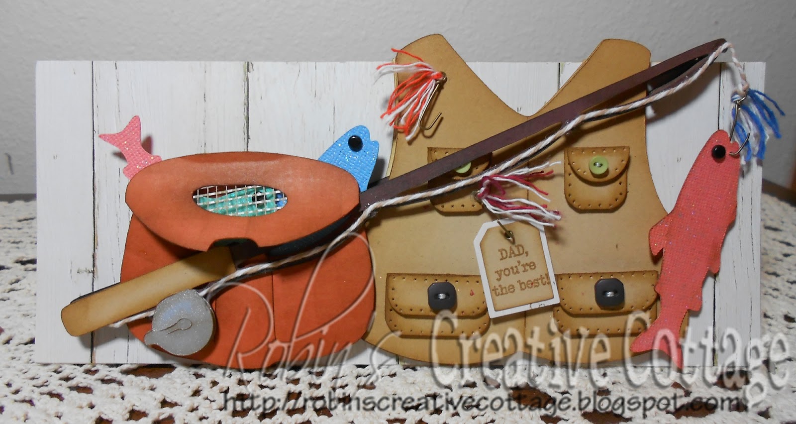 Robin's Creative Cottage Dad, you're the best! Fisherman card My