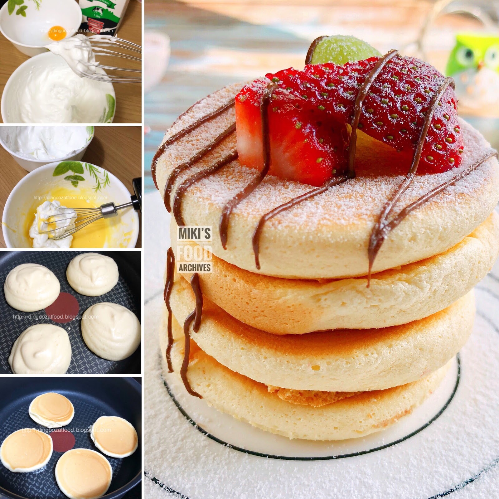 Miki's Food Archives Fluffy Souffle Pancake 舒芙蕾松饼