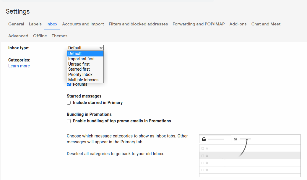 How to choose the right Gmail inbox type
