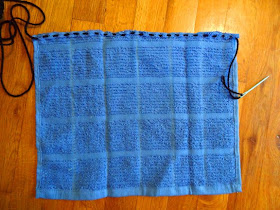 loom knitted hand towels