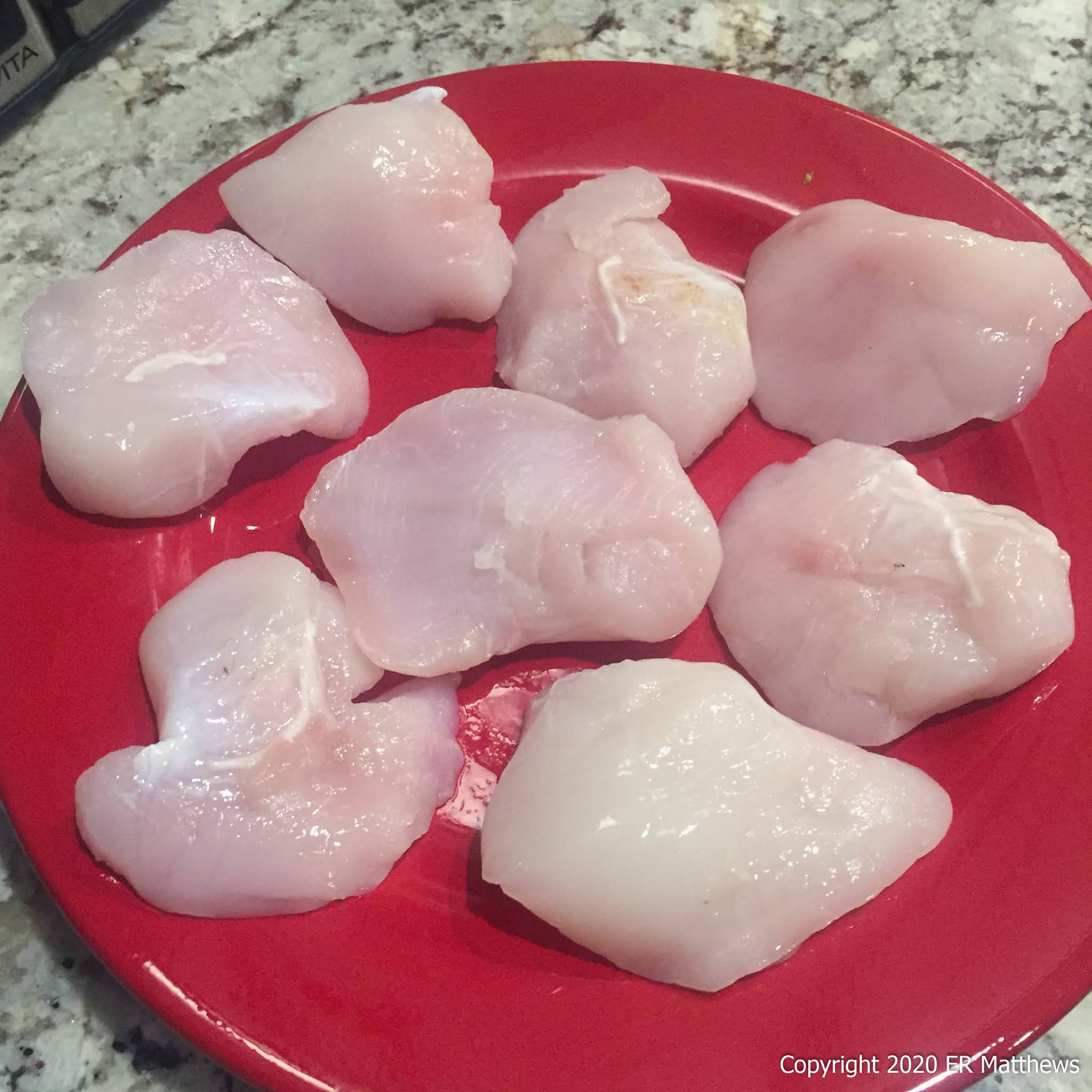 Forks in Our Road Halibut Cheeks Ed's Style