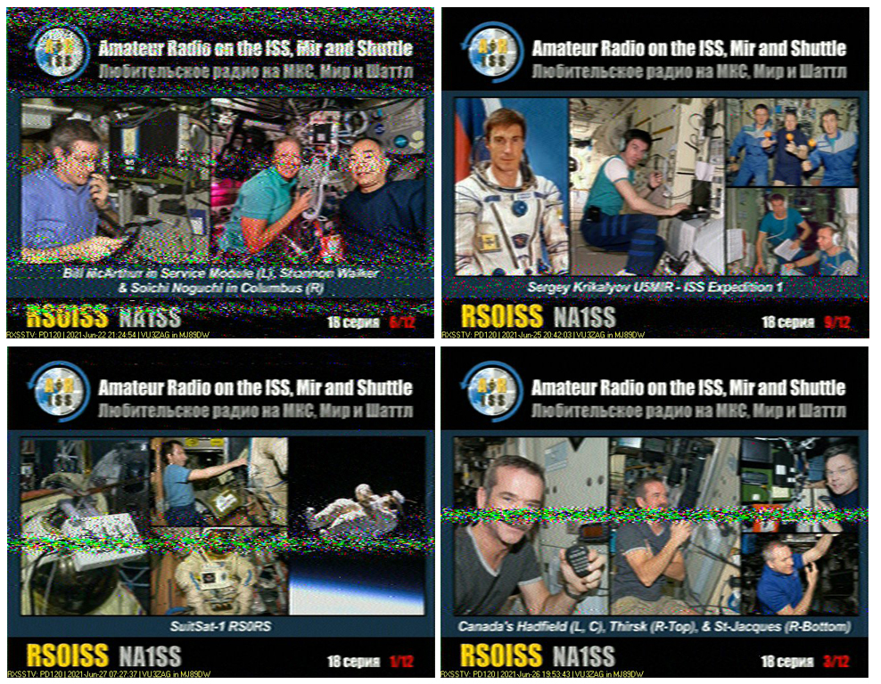 VU3ZAG Expedition ISS SSTV "Amateur radio on Shuttle, Mir and ISS