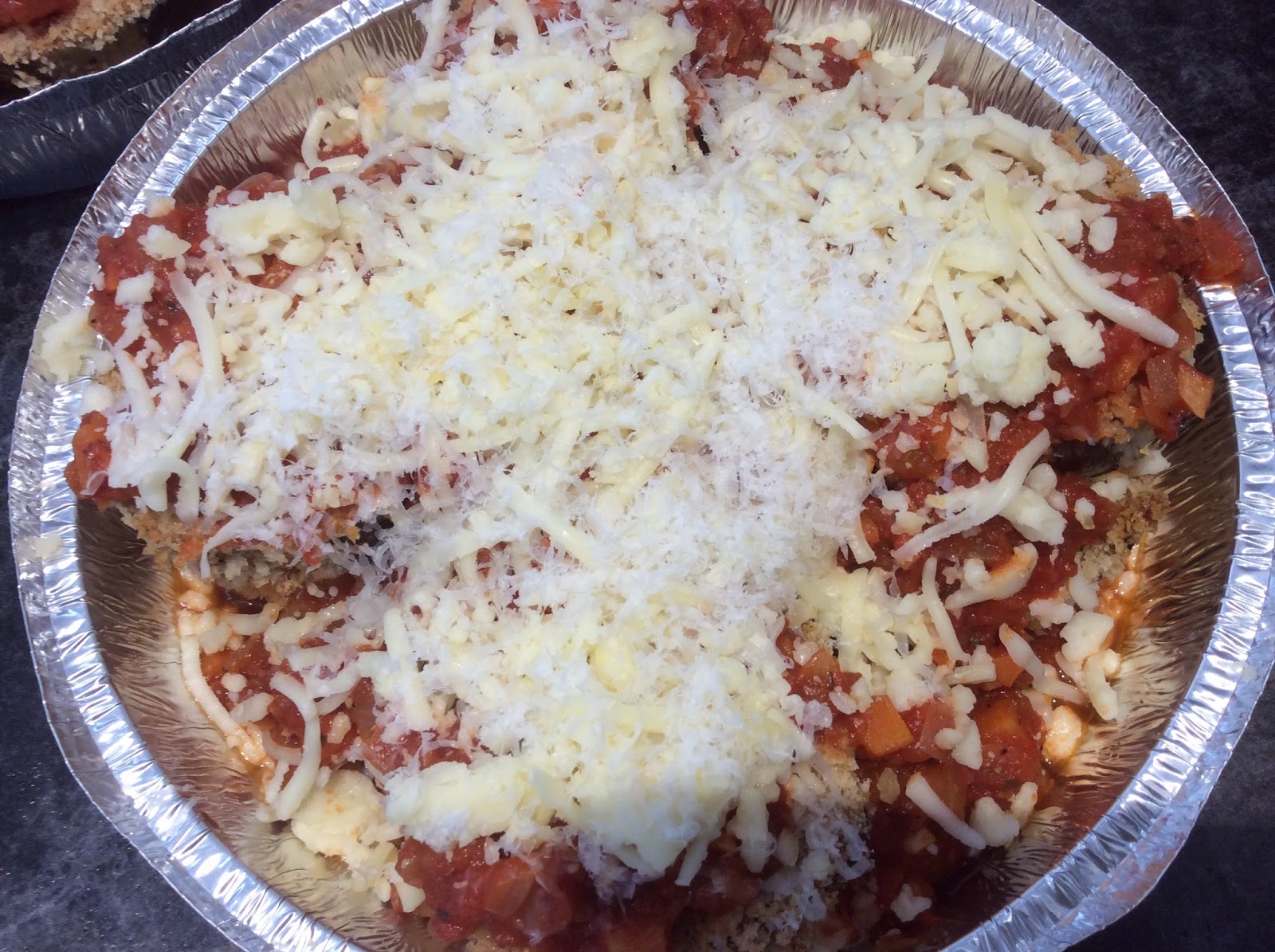 Passion in the Kitchen Eggplant Parmesan baked not fried sooo good!