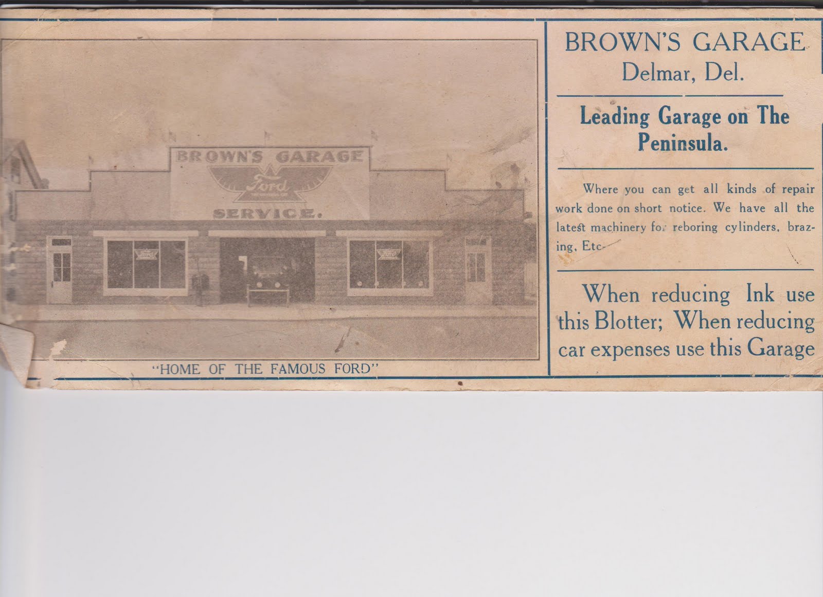 Delmar Historical And Art Society Brown's Garage