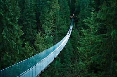 Puente suspendido de Capilano, Vancouver, British Columbia, Estados Unidos