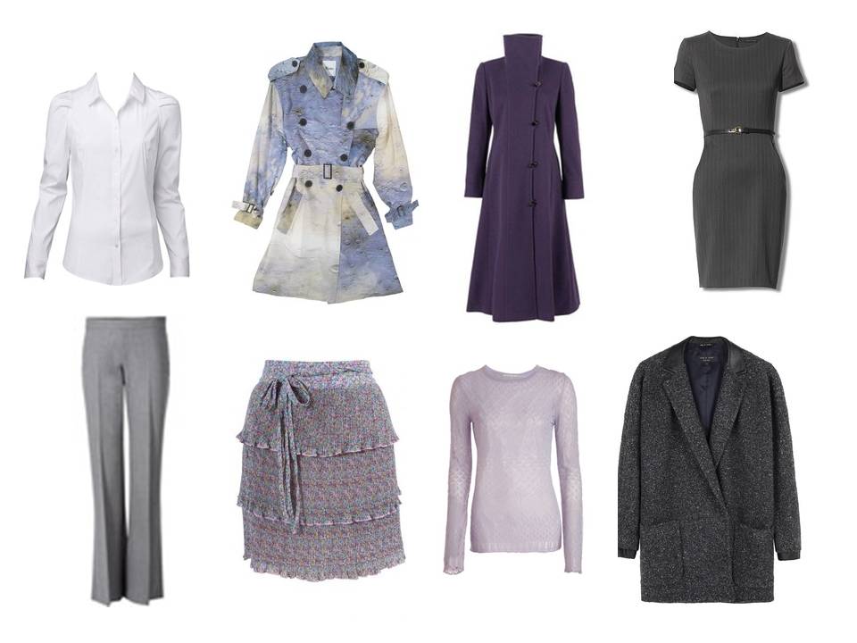 Wardrobe: gray, navy and lavender | The Vivienne Files