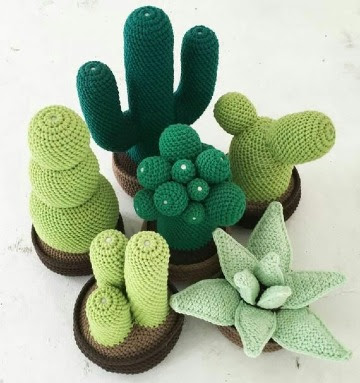 Cactus de crochet