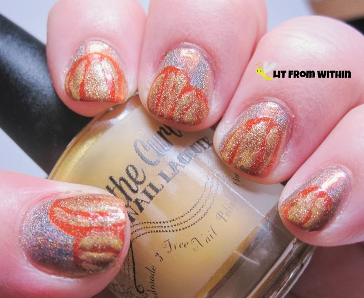 Lit from Within: Falling for Nail Art - Great Pumpkin