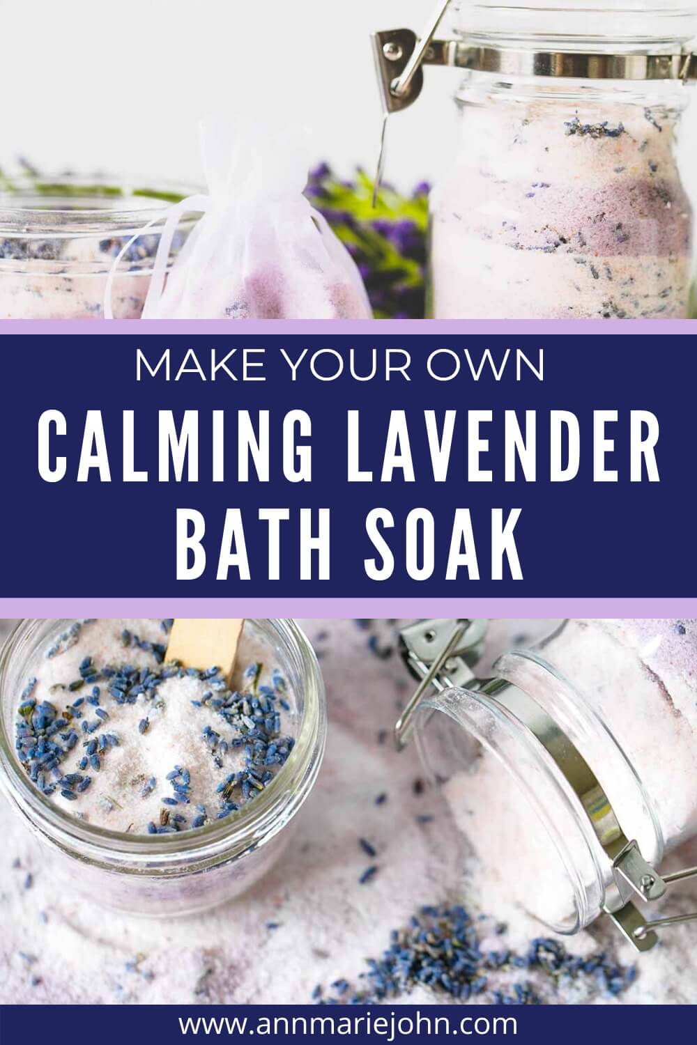Make Your Own Calming Lavender Bath Soak