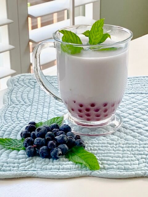 Blueberry Bubble Tea | Our Good Life