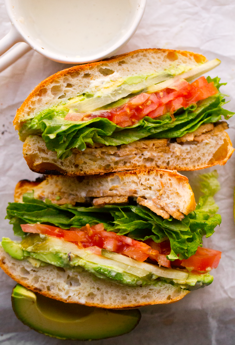 TTLA Sandwich (Whole Foods Copycat Spin) - HealthyHappyLife.com