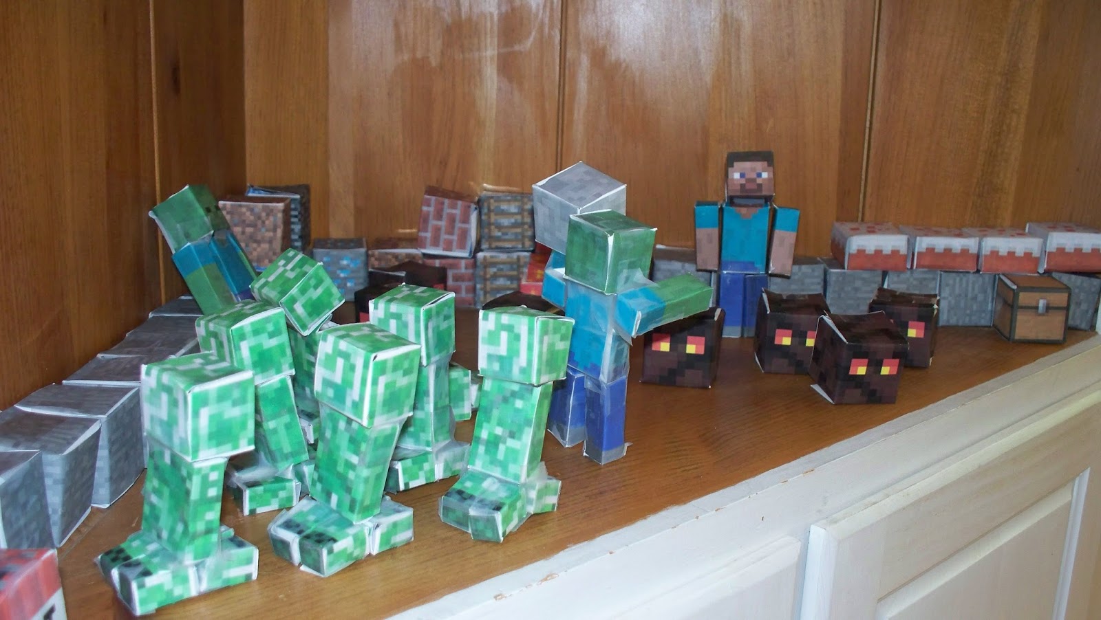 Minecraft Printable Papercraft Blocks - SET 1 - Minecraft Birthday Party  Supplies