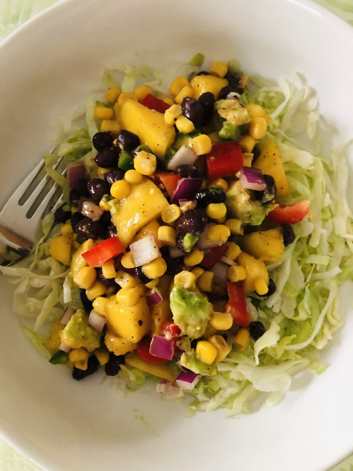 Flavorful Mango, Avocado and Black Bean Salad
