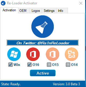 Re-Loader Activator 3.0 Beta 3 โปรแกรมทำ Windows/MS office ทุกรุ่นเป็นของแท้