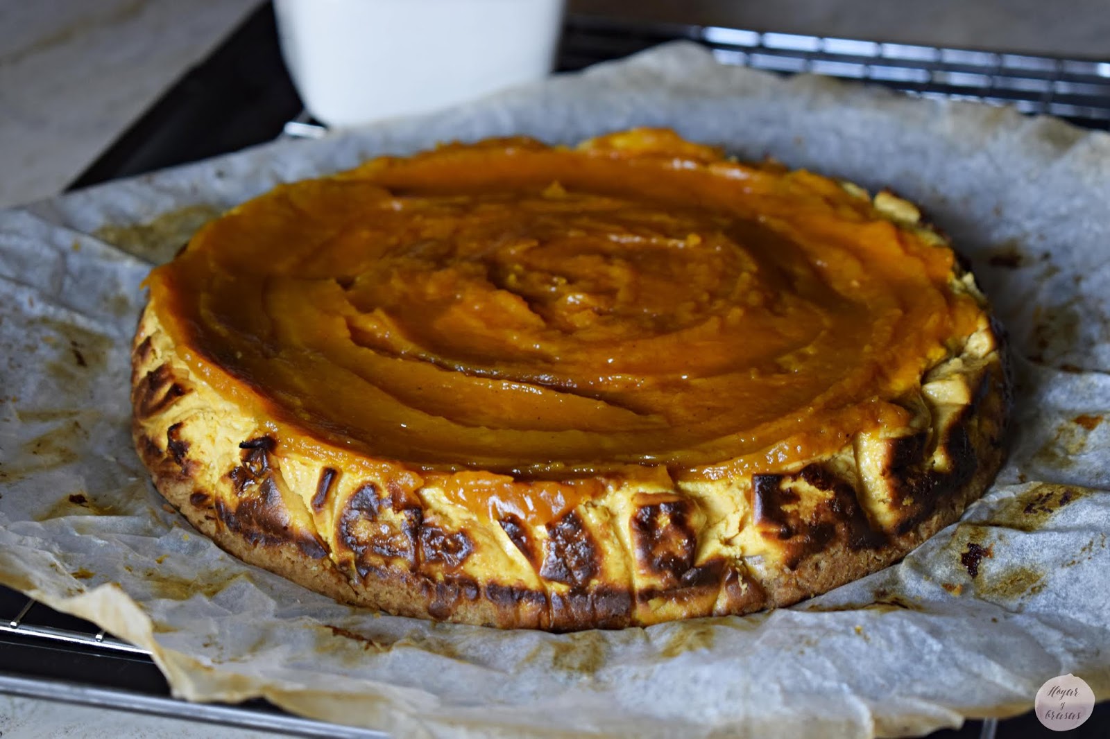 Tarta de Queso y Calabaza baja en calorías