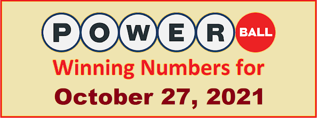 PowerBall Winning Numbers for Wednesday, October 27, 2021