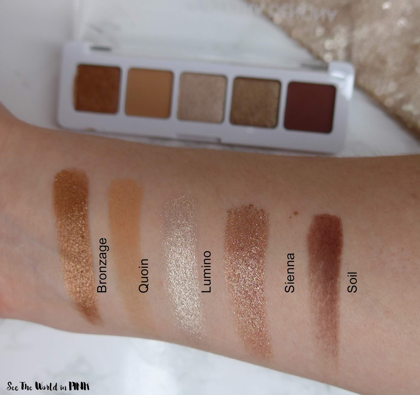 Natasha Denona Mini Nude Eyeshadow Palette Swatches Review And Look See The World In PINK