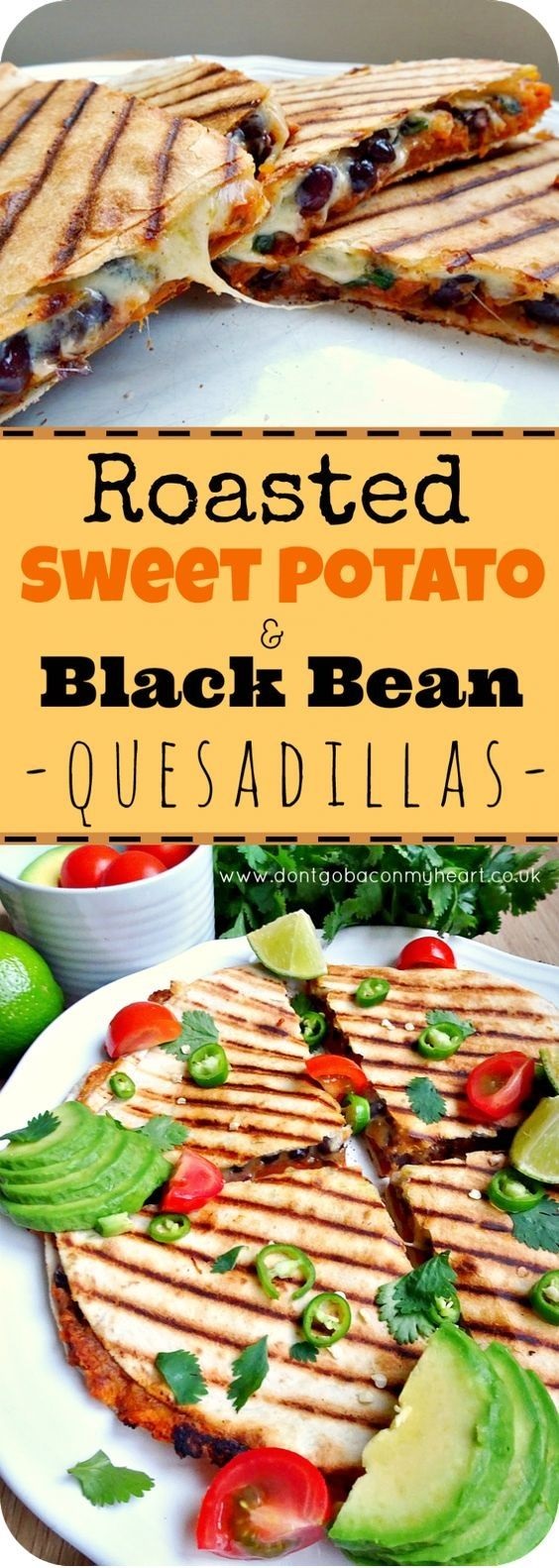Roasted Sweet Potato And Black Bean Quesadillas - VICTORSDIARY