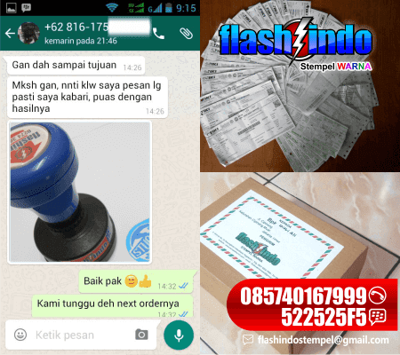 Testimoni pengiriman stempel warna terlengkap