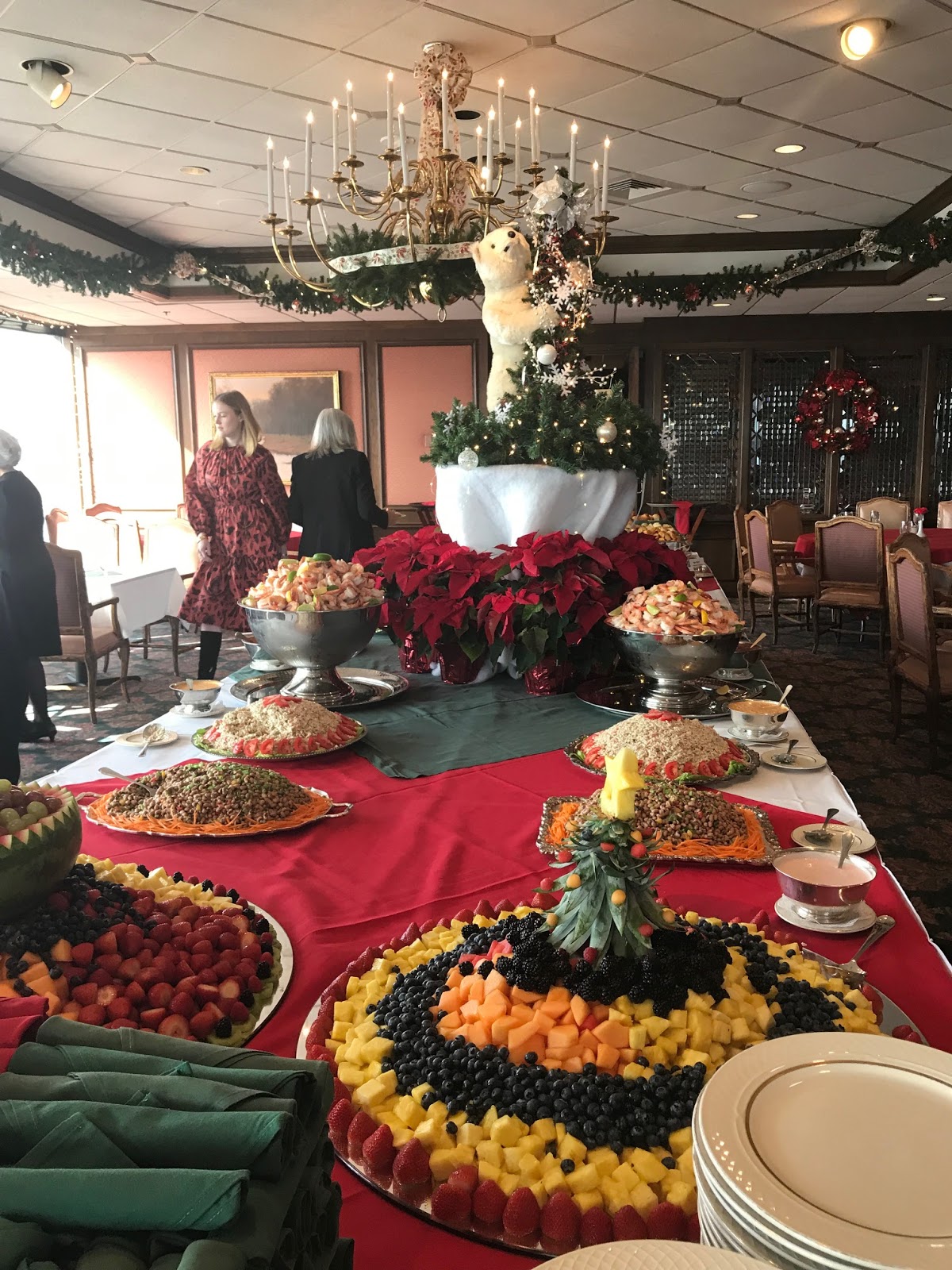 Austin, Texas Daily Photo Holiday party buffet "unbearably" delicious