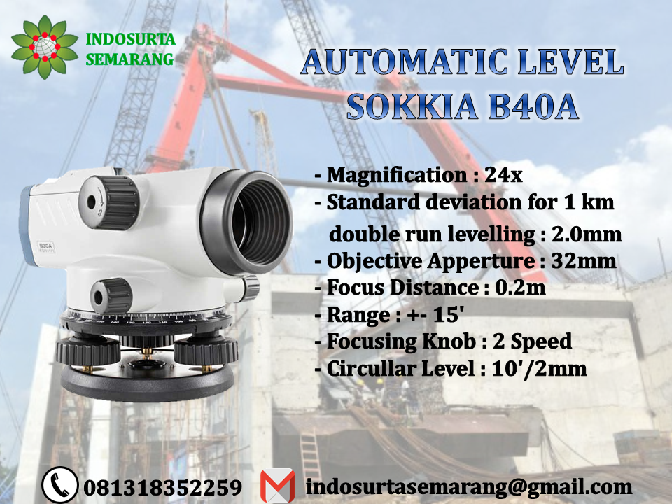Jual Automatic Level Sokkia B40A Di Semarang
