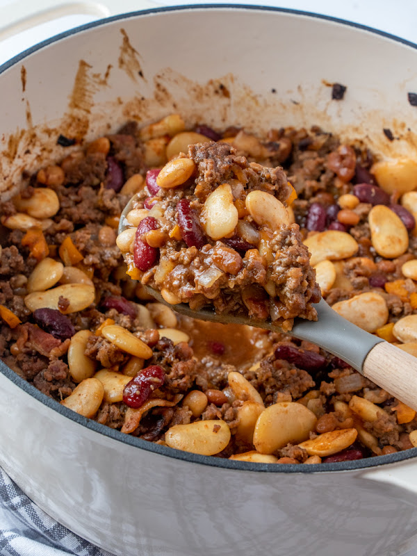 Beefy Bacon Calico Beans Recipe