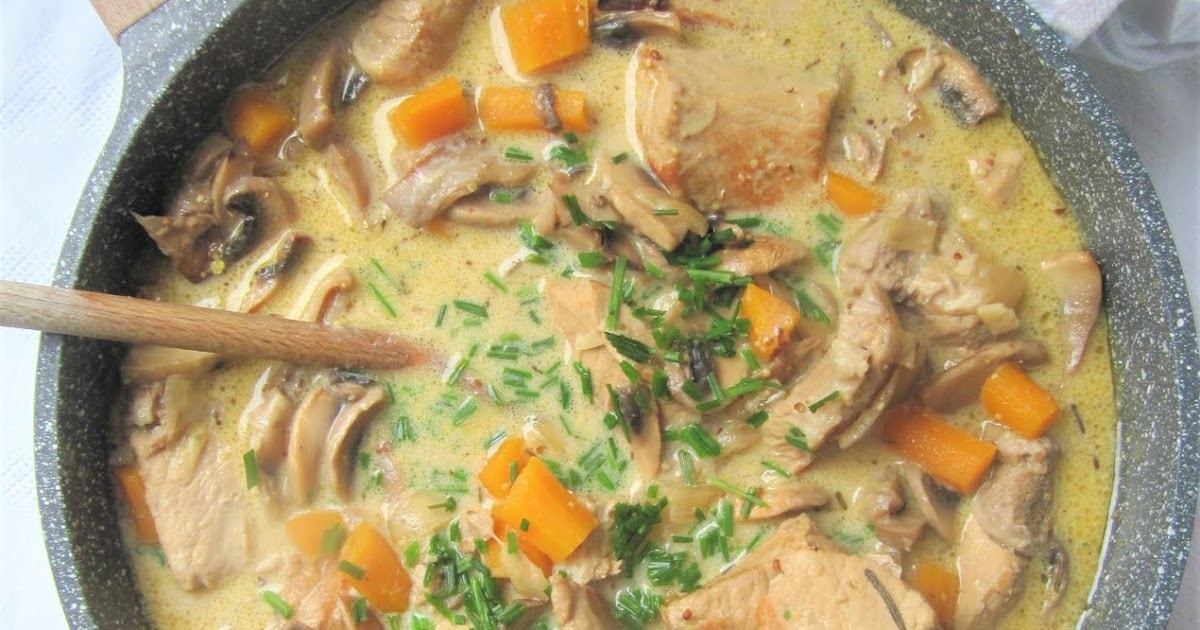La cuisine d'ici et d'ISCA Sauté de porc à la moutarde & aux champignons La cuisine d'ici et d'ISCA Sauté de porc à la moutarde & aux champignons