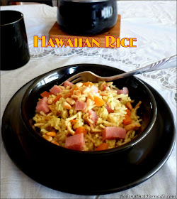 Hawaiian Rice, quick, versatile flavorful, throw this recipe together for lunch, dinner, or a side dish. | Recipe developed by www.BakingInATornado.com | #recipe 