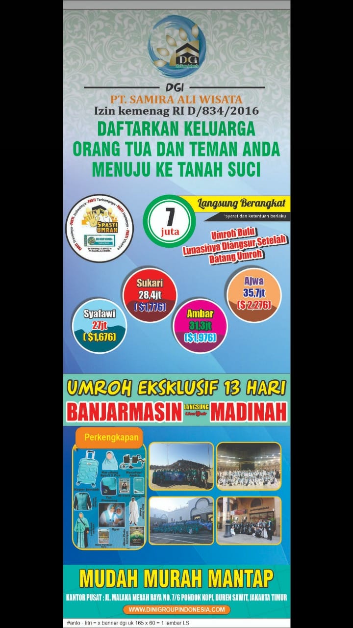 Islam Agama Benar: Travel Haji dan Umroh DGI PT. Samira Ali Wisata