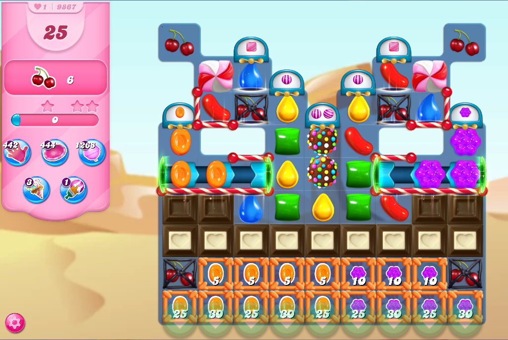 Candy Crush Saga level 9867