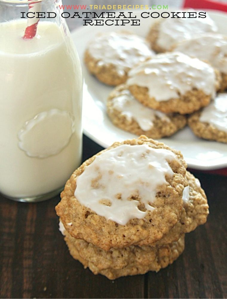 Iced Oatmeal Cookies Recipe
