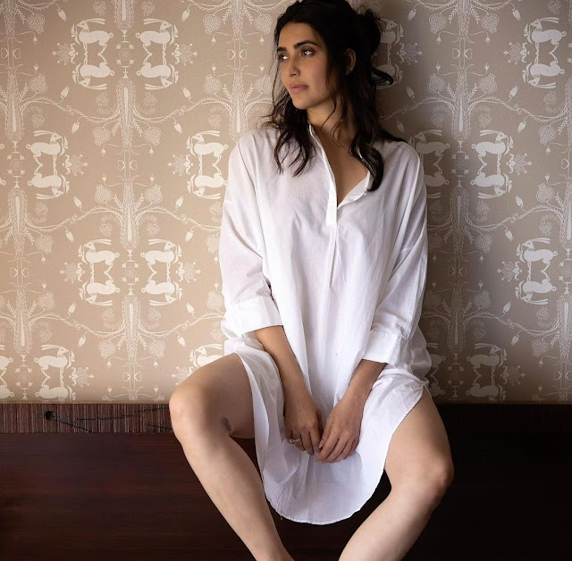 Karishma Tanna Looks Sensational In white shirt
