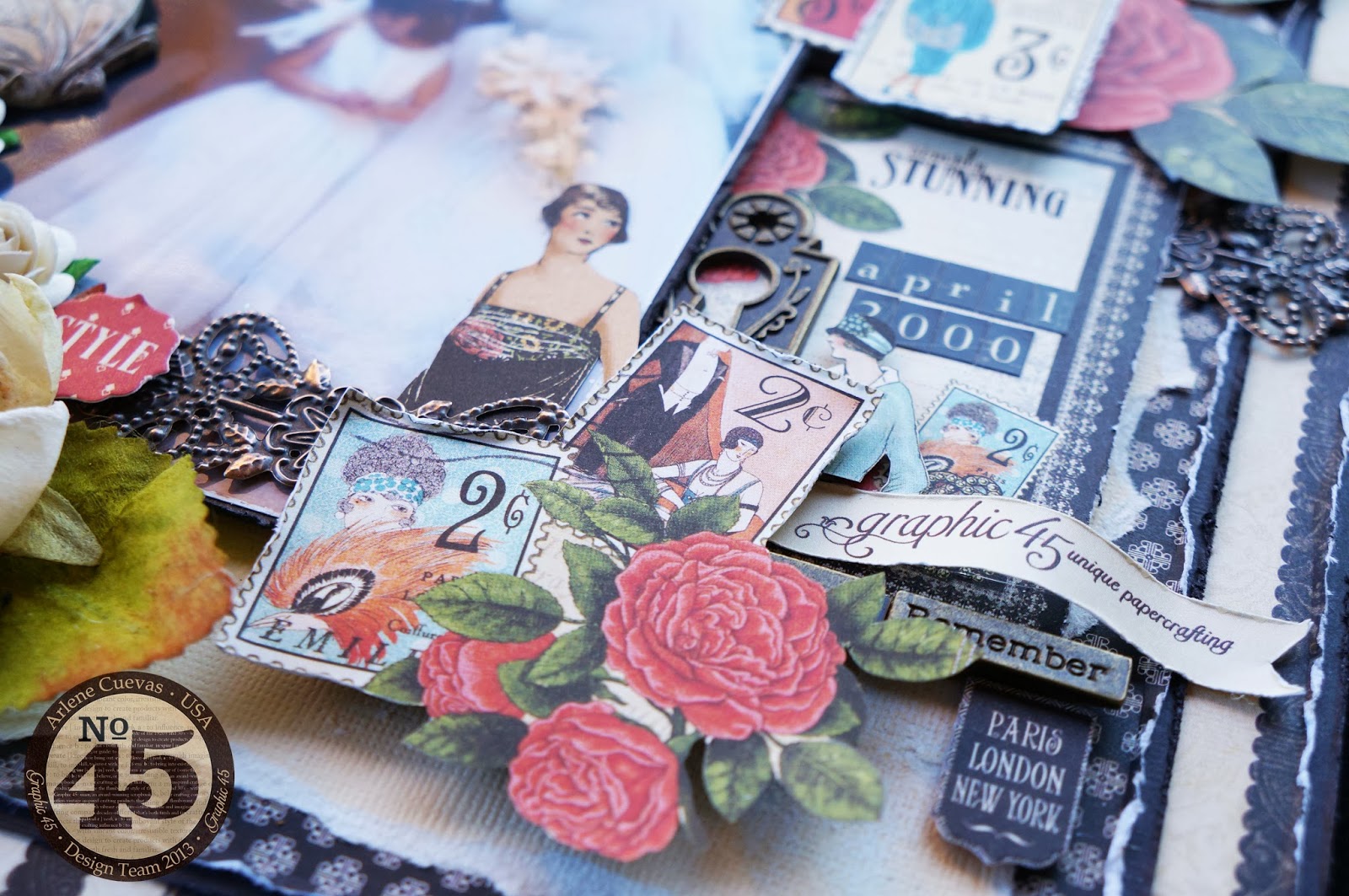 Butterfly Kisses & Paper Pretties: A scrapbook layout featuring Couture