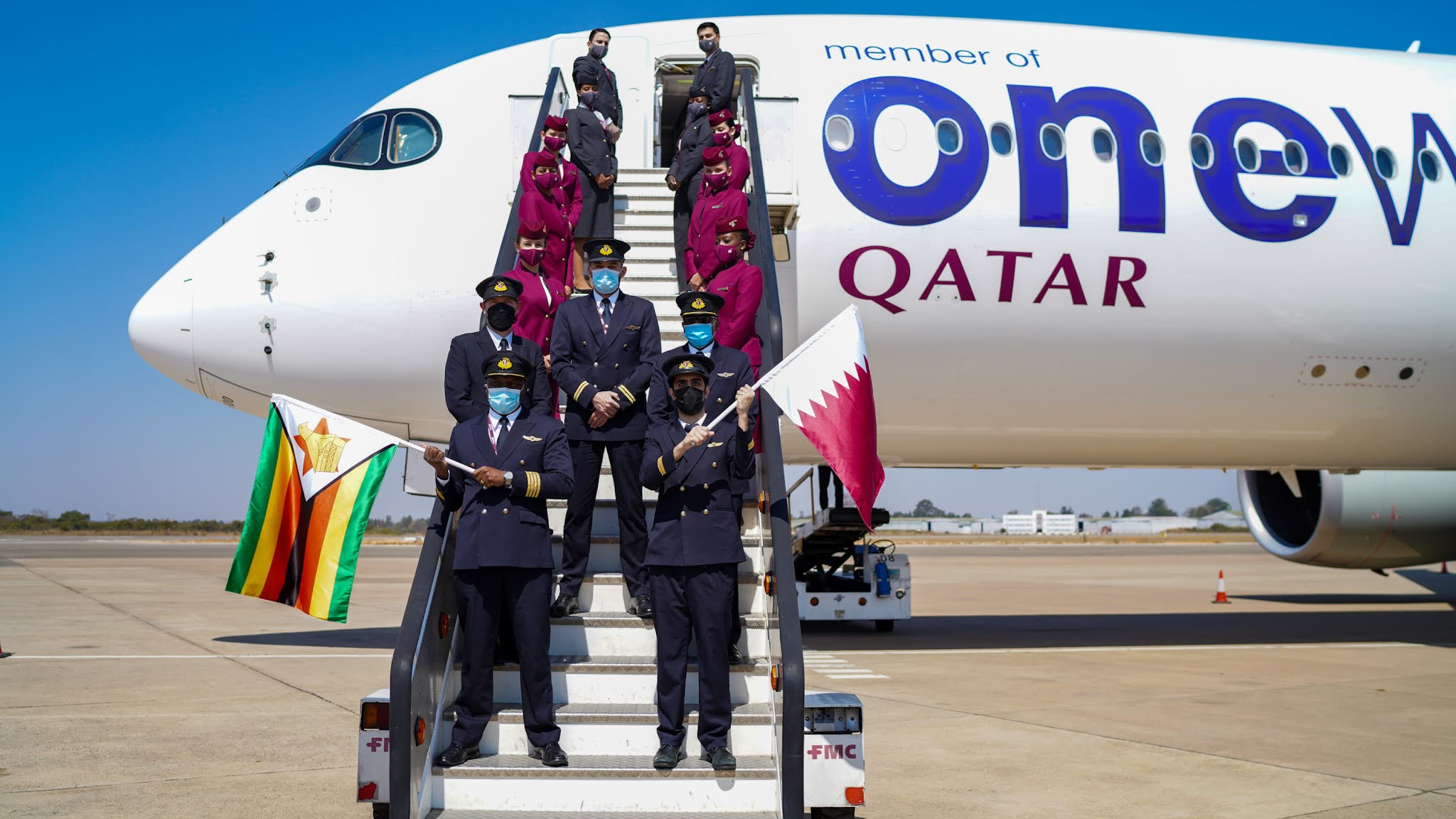 QATAR AIRWAYS FLIES INTO HARARE newsdzeZimbabweNewsdzeZimbabwe