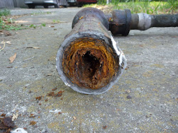 pipe drain sink kitchen replacing into vertical horizontal sanitary pretty iron buildup transitions