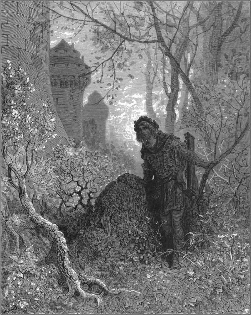 British Art: Gustave Dore - Blondel Hears the Voice of Richard