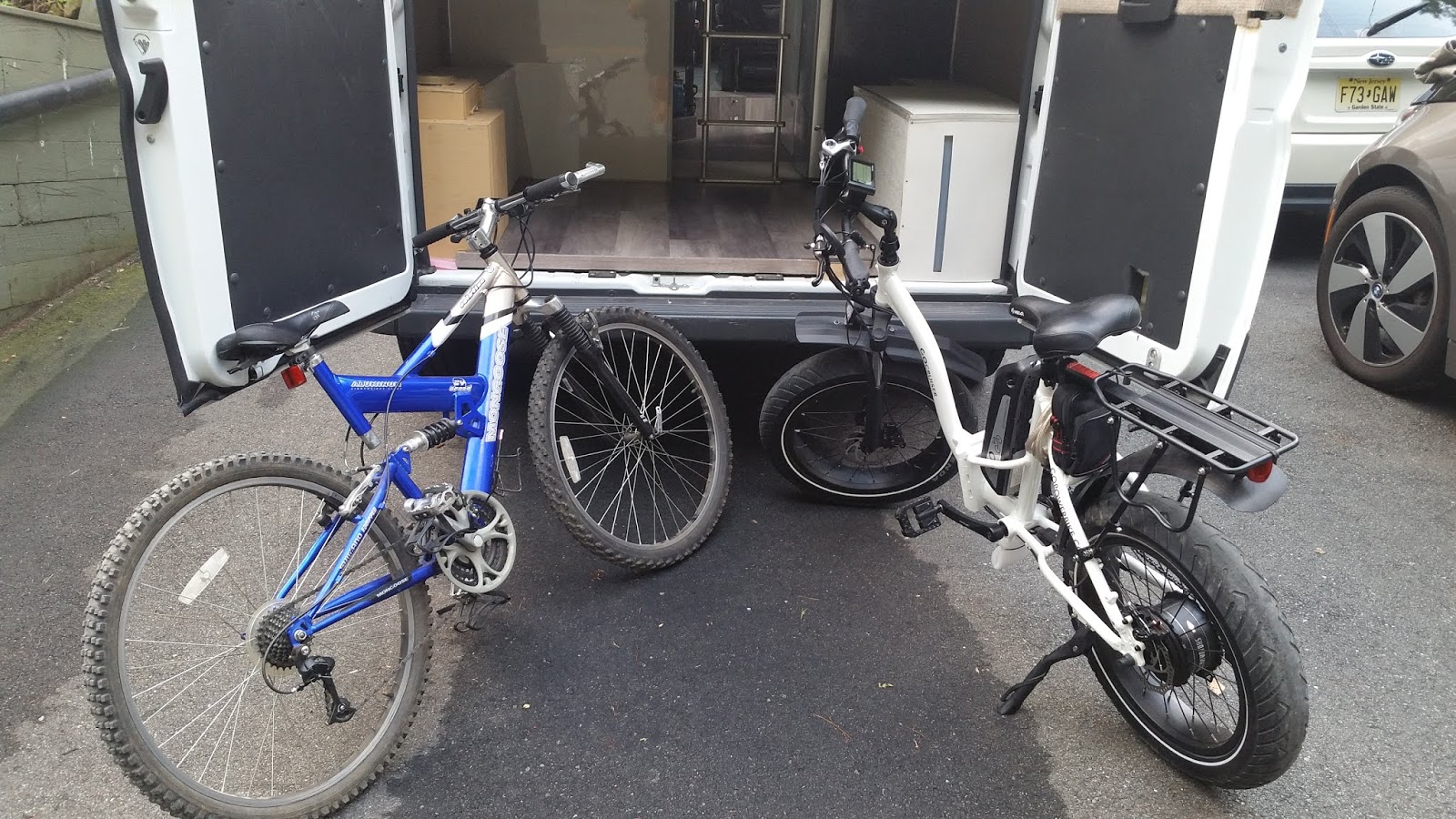 Ultimate Promaster Conversion Garage bikes and storage