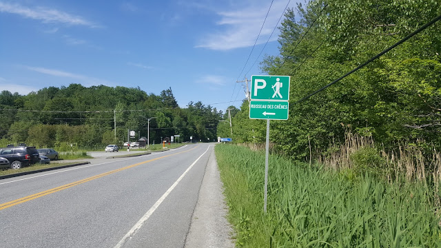 Stationnement pour le mont Orford