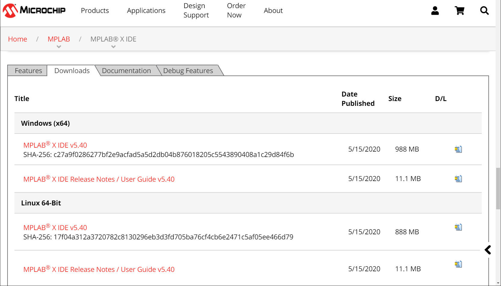 MICROCHIP MPLAB X IDE と MPLAB XC32/32++ Compiler のインストール