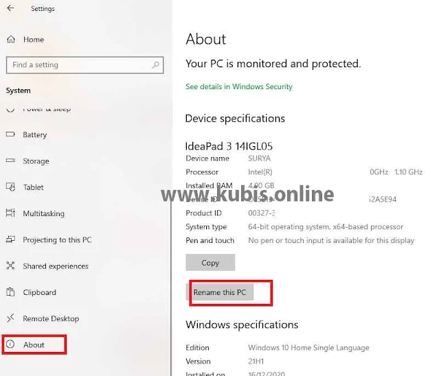 3 Cara Mengganti Nama Komputer Windows 10