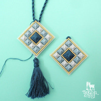 How to make a tassel tutorial, step 5, unravel the threads and sew onto your finished project
