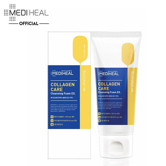 SỮA RỬA MẶT NGỪA LÃO HÓA COLLAGEN CARE CLEANSING FOAM EX 170ML – MEDIHEAL