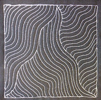 The Free Motion Quilting Project: Day 258 - Wiggly Woven Lines