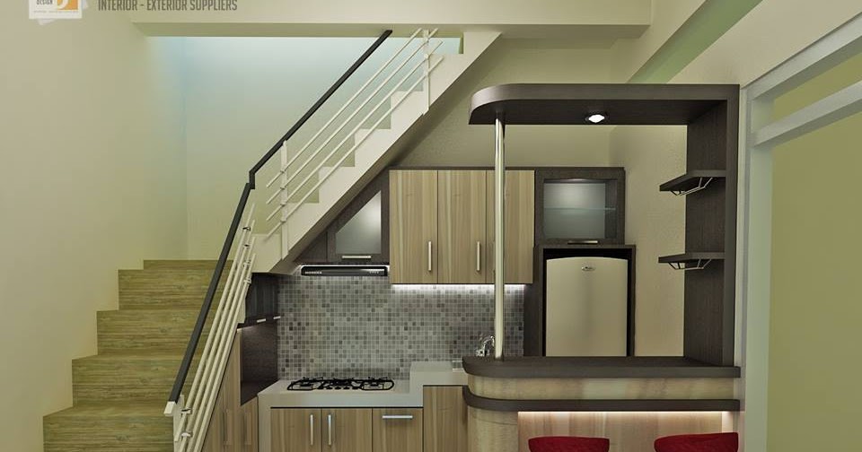 desain tangga minimalis - Desain Dapur Dibawah Tangga Desain Rumah
